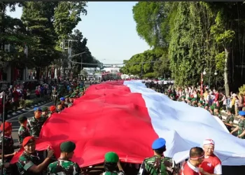 Keseruan Kirab Merah Putih di Bogor Bikin Stafsus Menhan Terpukau Luar Biasa