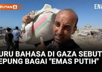 Putus Asa, Guru Bahasa di Gaza Sebut Tepung sebagai Emas Putih