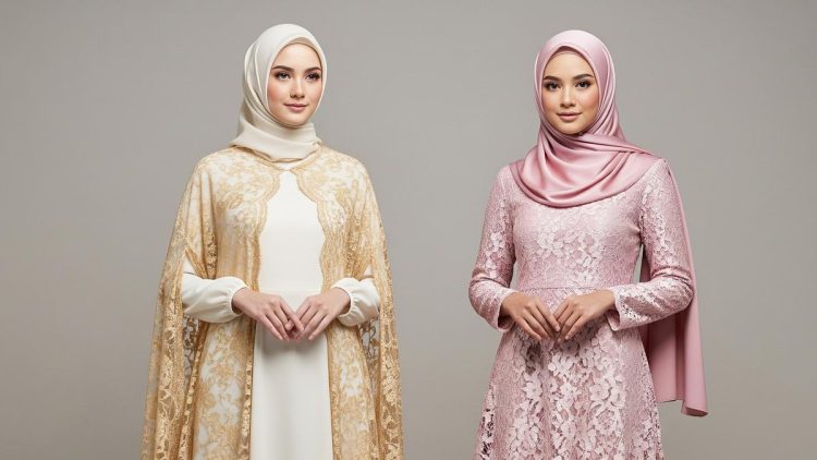 9 Tren Long Dress Brokat Muslim Terbaru untuk Penampilan Elegan 2025