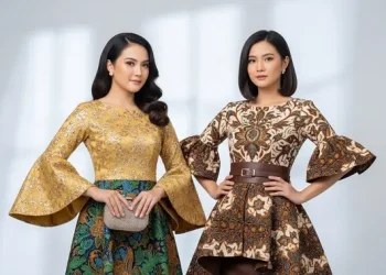 7 Batik Pesta Lengan Terompet Mewah untuk Tampil Anggun di Berbagai Acara