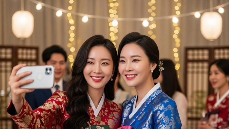 15 Gaun Panjang Brokat Gaya Korea 2025 yang Cantik Menarik Perhatian di Setiap Acara