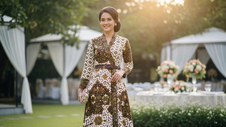 10 Model Wrap Dress Batik Wanita untuk Pesta Outdoor yang Anggun dan Stylish