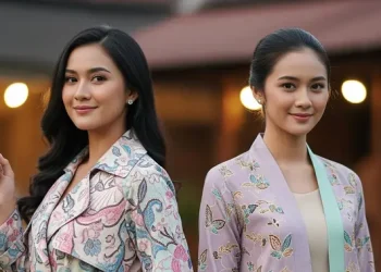 10 Model Outer Panjang Batik Warna Pastel, Anggun, Modern, dan Nyaman Terbaru