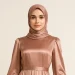5 Model Long Dress Muslim Satin Silk Tren untuk Acara Resmi dan Santai 2025