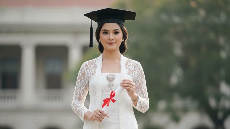 9 Model Kebaya Batik Kombinasi Brokat untuk Wisuda yang Elegan dan Modern