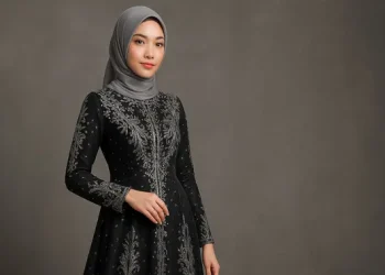 13 Model Gamis Hitam Mewah untuk Pesta Tampilan Elegan dan Anggun Tahun 2025