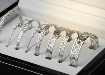 7 Desain Gelang Emas Putih Wanita Cantik dan Elegan yang Memikat Hati