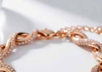 8 Tren Gelang Emas Rose Gold Kombinasi Kristal untuk Gaya Elegan Modern yang Fleksibel