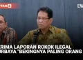 Laporan Rakyat Tentang Rokok Ilegal Diterima, Purbaya: Diduga Didukung Orang Cukai!