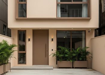 8 Desain Rumah Perkotaan dengan Cat Earth Tone yang Modern dan Nyaman