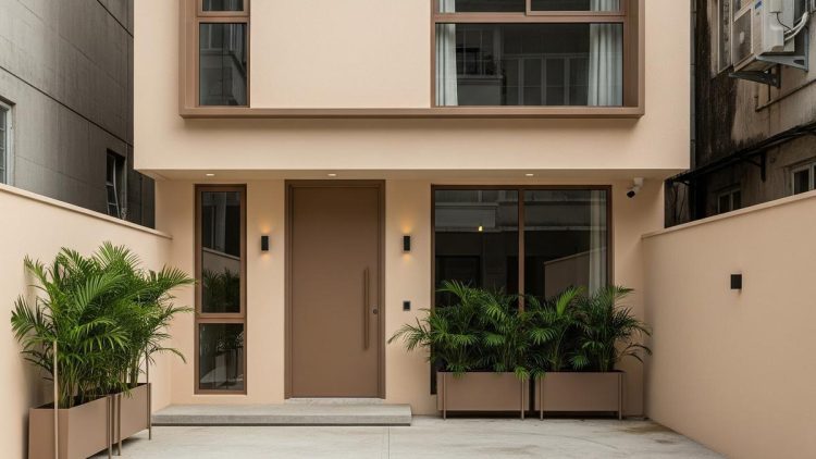 8 Desain Rumah Perkotaan dengan Cat Earth Tone yang Modern dan Nyaman