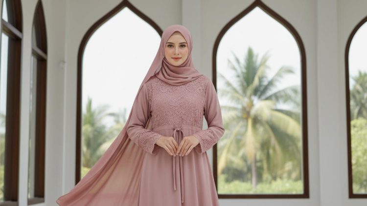 7 Model Abaya Brokat Minimalis untuk Gaya Syari Anggun dan Modern