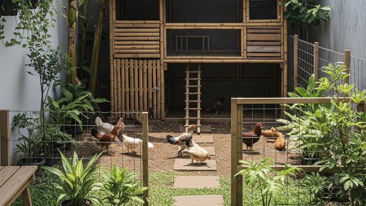 9 Ide Desain Halaman Belakang Rumah Kecil untuk Peliharaan Ayam yang Nyaman dan Aman