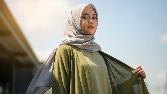 10 Model Gamis Abaya Linen Nyaman untuk Cuaca Panas Tampil Syar’i dan Stylish