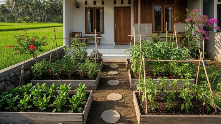 9 Desain Rumah Sederhana dengan Kebun Sayur dalam Hunian Minimalis