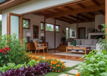 11 Desain Rumah Ramah Lingkungan dengan Kebun Sayur untuk Hunian Sehat dan Mandiri Pangan